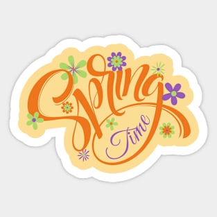 Orange Spring time Sticker